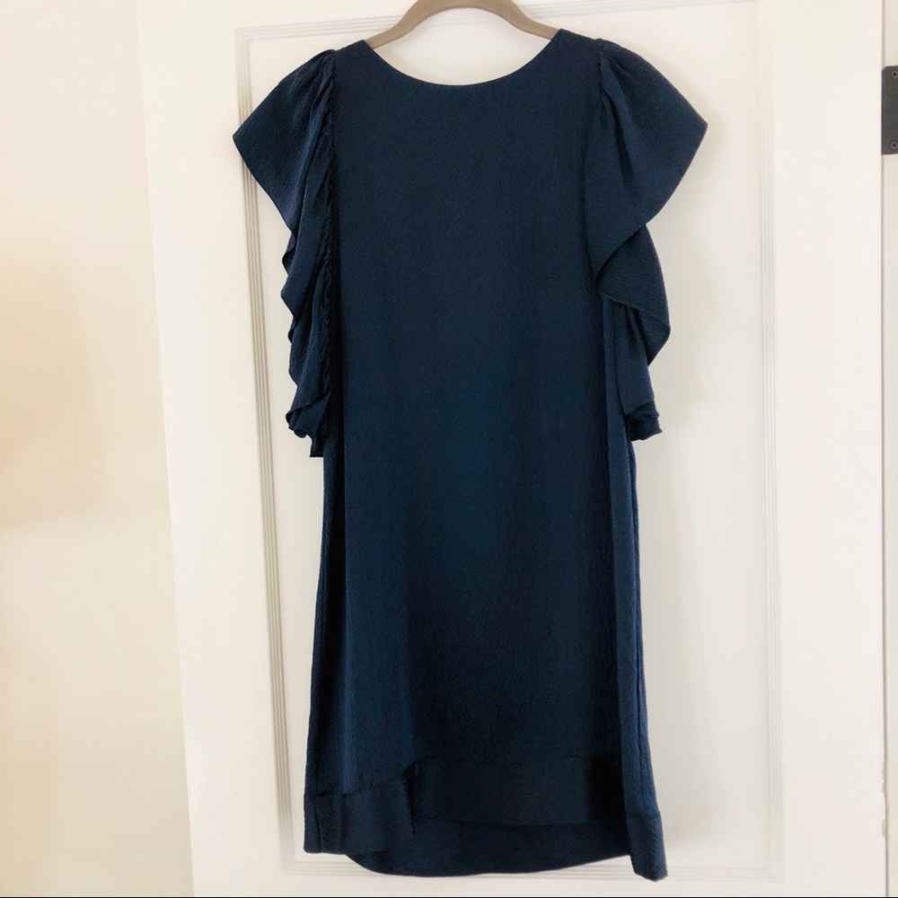 Sunner brand navy silk dress size 2